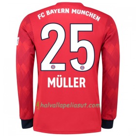 Jalkapallo Pelipaidat FC Bayern München Muller 25 Kotipaita 2018-2019 Pitkähihainen